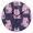 Black, variant on Pink Kitten Wall Clock 10in Round Artistic Oil Painting Home Decor Desk Table Clock