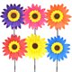 thumbnail image 1 of uds niños molinete 3D girasol juguete de plástico molino de viento fiesta molinete viento Spinner para niños al aire libre, 1 of 8