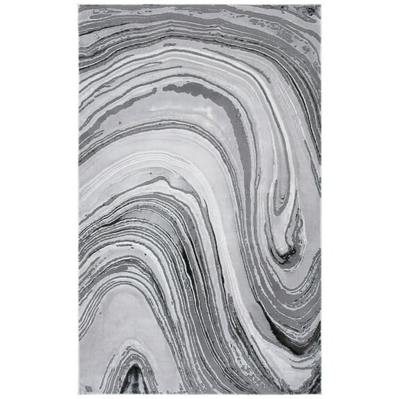 SAFAVIEH Craft Floella Abstract Area Rug, 5'3" x 7'6", Light Grey/Grey