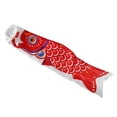 thumbnail image 1 of Éolienne Japonaise Drapeau Carpe Voilier Poisson Vent Streamer, Rouge, 50 cm, 1 of 5