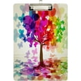 thumbnail image 2 of FMSHPON Butterfly Abstract Colorful Clipboard Hardboard Wood Nursing Clip Board and Pull for Standard A4 Letter 13x9 inches, 2 of 8