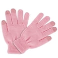thumbnail image 5 of TeqHome 3 Pairs Winter Knit Gloves for Women and Men with Soft Acrylic Touch Screen Magic Gloves Warm Pink, 5 of 12