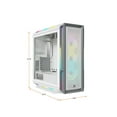 thumbnail image 2 of Corsair iCUE 5000T RGB CC-9011231-WW White Steel / Plastic / Tempered Glass ATX Mid Tower Computer Case, 2 of 10