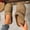 Khaki, variant on uublik Women Slippers Breathable Fabric Soft Sole House Shoes Non Slip Slippers, Brown