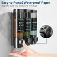 thumbnail image 5 of CZQ 3 Chamber Wall-Mounted Shower Dispenser No Drill Large Capacity Bathroom Organizer, 5 of 7
