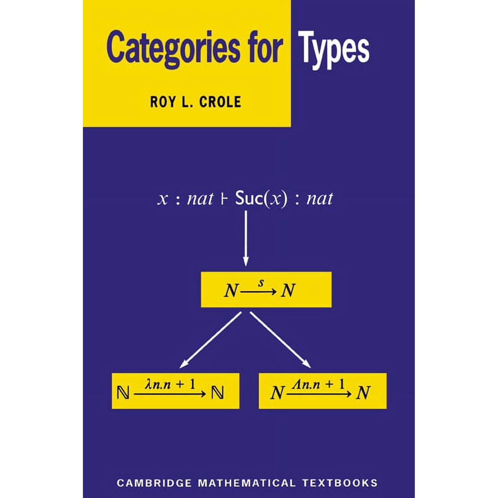 Cambridge Mathematical Textbooks Categories for Types (Paperback)