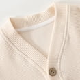thumbnail image 6 of RUTAYY Toddler Boys Girls Cardigan Knit Top Denim Long Sleeve Pullover Sweater Soft Comfortable Casual Outerwear Relaxed Stylish Sweater, 6 of 7