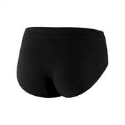 PROTECHDRY - Washable & Reusable Urinary Incontinence Cotton Brief Underwear for Men (approx 3,5 leg), Built In Absorbent Area (non removable), Black, XX-Large