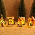thumbnail image 7 of LAMIRO Christmas Village Led Lighted Christmas Village Houses with Figurines Christmas Village Collection Indoor Room Decor, 7 of 7