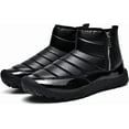 thumbnail image 3 of Men Snow Boots Low Top Non-slip Waterproof Zipper Winter Boots with Faux Fur Lined Warm Men Boots, 3 of 7