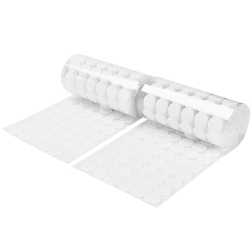 Hook Loop Dots 600PCS (300 Pairs) Heavy Duty Adhesive 0.6” Diameter Very Strong Sticky Dots Waterproof for Art Craft Classroom Office Home Deco Color Black (VDB150)