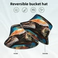 thumbnail image 2 of Balery Realistic Turtle Sombreros para el sol para hombre y mujer, sombrero de pescador con UPF 50+, 2 of 6