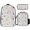 Color-2, variant on Nautical Themed Seamless Pattern 3Set Bags for TeenCasual Women Backpack Bookbag for Student