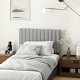 thumbnail image 3 of Furinno Roanne Upholstered Tufted Headboard, Glacier, Twin, 3 of 4