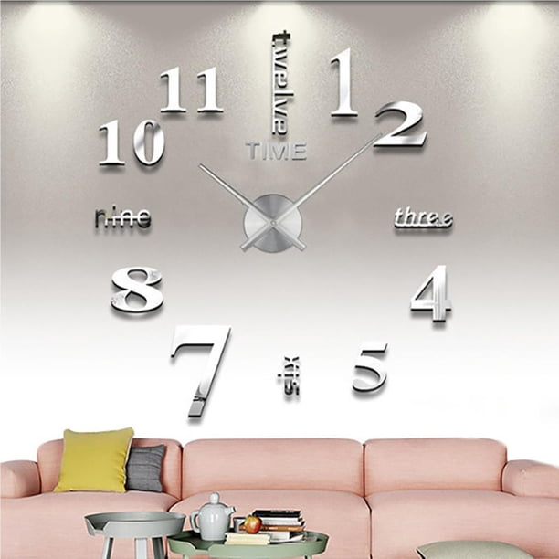 Etiqueta Engomada Del Diseño Del Reloj De Pared 3D Decoración Única Habitación De La Oficina En El Hogar Yuarrent HA025982-02