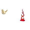 thumbnail image 1 of Figura De Pájaro Dorado Con Fuego, Estatua De Animal Moderna, Escultura De Resina Con Forma De Llama, Adorno Para Escritorio, Oficina, Repisa, Sala De Estar, Regalo De Inauguración De La Casa, 1 of 8