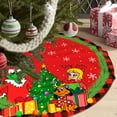 thumbnail image 3 of Christmas Tree Skirt, Christmas Red and Black Buffalo Plaid Rustic Xmas Tree Skirt Christmas Decorations for Party Indoor Christmas Tree Holiday Decor-48 Inch, 3 of 6