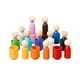 thumbnail image 4 of Juego de clasificador de madera, tazas, juguete Montessori, juguetes sensoriales, juguetes de educación temprana, muñecas de clavijas de, 4 of 9
