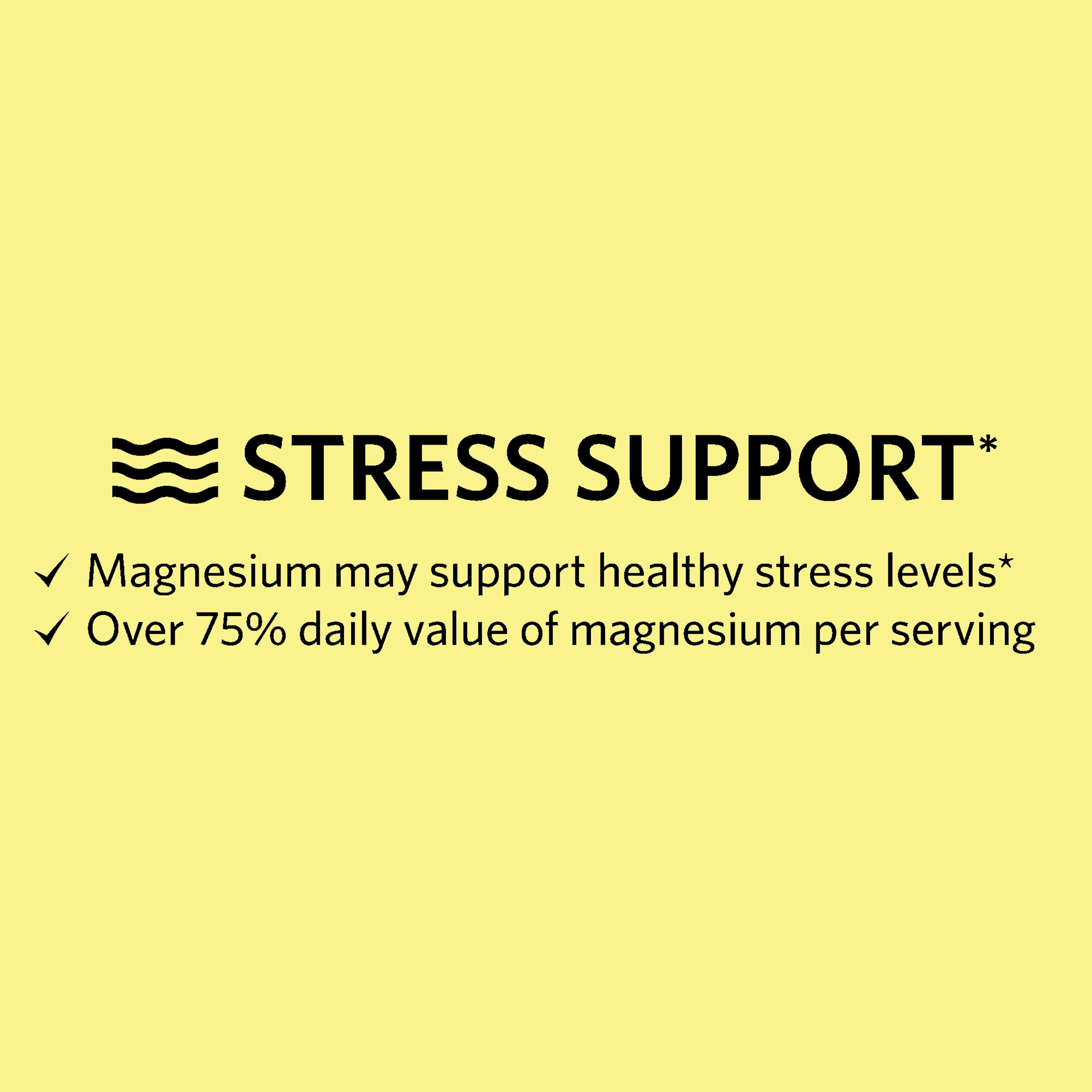 (3 pack) Spring Valley Magnesium Stress Support Dietary Supplement Powder, Raspberry Lemon Flavor, 350 mg, 8 oz
