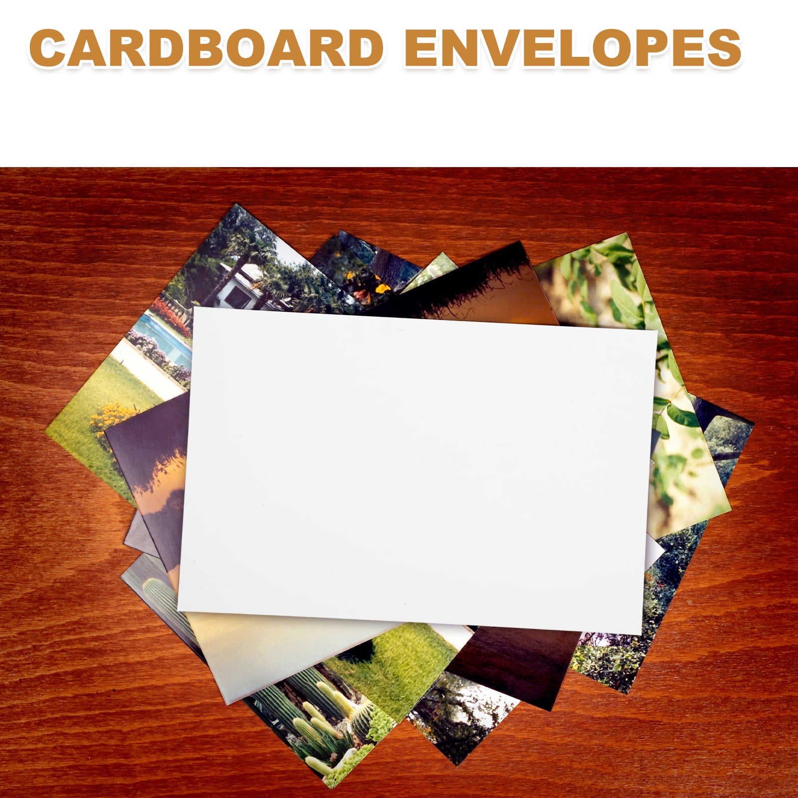Uxcell Cardboard Envelopes, (13" x 10", White) (25Pcs), Rigid Mailers Self Seal Photo Document Mailers Stay Flat Shipping Envelopes, Suit for CD/Photos/Documents/Pictures/Papers/Files