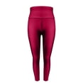 thumbnail image 7 of Gkeoshab Yoga Pants Women'S Sports Slim Fit Slimming High Yoga Pants Nylon High Waisted Glossy Leggings Wine Red M, 7 of 7