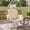 Cyan/Beige, variant on OMNIBERG Oversized Wicker Egg Rocking Chair, Oudoor Indoor Rattan Papasan Rocker Chair with Cushions and Headrest for Porch Indoor Yard,Yellow/Black