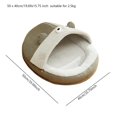 thumbnail image 3 of Cama cueva para gatos con funda extraíble, suministros para mascotas, casa para gatos, mascotas pequeñas, cachorros Gris, 3 of 8