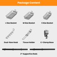 thumbnail image 5 of 5-in-1 Grill Accessories Organizer TeqHome Grill BBQ Caddy for Blackstone Griddle Accessories Camping BBQ Condiment Caddy with Paper Towel Holder Grill Utensil Storage Tool, 5 of 13