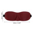 thumbnail image 4 of Ofertas Únicas 1 Pc Banda Elástica Máscara de Sueño 3D Cubierta de Sombra para los Ojos Transpirable para Meditación Color Rojo Vino, 4 of 6