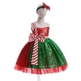 thumbnail image 5 of HIPYLO Teen Girls Christmas Dress 6t Christmas Dresses for Girls Church Dresses Children Clothes Girls My First Christmas Outfit Newborn Baby Boy Clothes Club Outfit Baby Girl Clothes Baby, 5 of 8