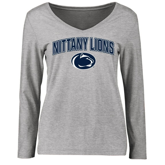 Women's Ash Penn State Nittany Lions Proud Mascot Long Sleeve T-Shirt