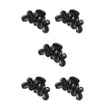 thumbnail image 2 of Qarigey Pasadores para el cabello Chica profesional Headwear Cola de caballo Abrazadera Hogar Negro Type2 NO2, 2 of 5