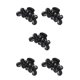 thumbnail image 2 of Qarigey Pasadores para el cabello Chica profesional Headwear Cola de caballo Abrazadera Hogar Negro Type2 NO2, 2 of 5