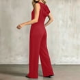 thumbnail image 6 of Tqcoqu Women's Loose Wide Leg Jumpsuit with Side Pockets,V Neck Sleeveless Solid Stretchy Casual One Piece Romper, 6 of 6