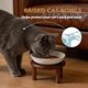 thumbnail image 4 of Cuenco para gatos elevado cerámica cuenco para comida gatos antideslizante con soporte ajustable uso interior, 4 of 8