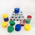 thumbnail image 2 of HLONK Left Right Center Dice Game Prime Set Bundle  Assorted Colors  4 Packs, 2 of 8