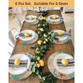 thumbnail image 4 of 13 Inch Round Placemats Set of 4, Brown Sea Turtle Coastal Non Slip Heat Insulation PP Table Mats, Nautical Coral Ocean Vintage Washable Place Mats for Kitchen Dining Party Table Decor, 4 of 7