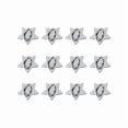 thumbnail image 1 of wonima02 12Pcs Phone Charm Hook Adhesive Metal Phone Finger Grip Hook Cellphone Ring Holder Stand for DIY Accessories (Star-shaped, Silver), 1 of 1