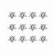 thumbnail image 1 of wonima02 12Pcs Phone Charm Hook Adhesive Metal Phone Finger Grip Hook Cellphone Ring Holder Stand for DIY Accessories (Star-shaped, Silver), 1 of 1