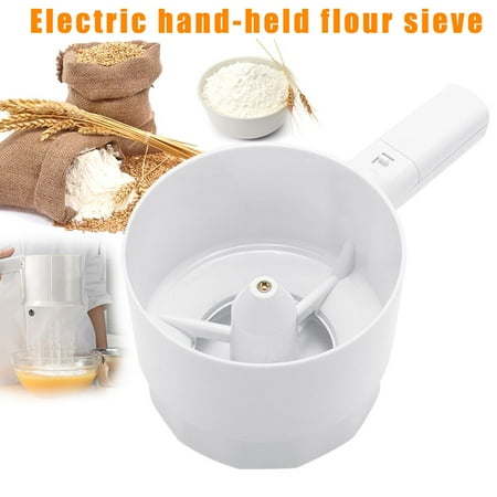 

HXAZGSJA Battery Operated Plastic Sieve Electric Handheld Flour Sifter Cup Shape Shaker