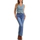 thumbnail image 2 of CHALCO INSPIRADO CHIC Chaleco de Mezclilla para Mujeres Y2K Cuello en V Sin Mangas Botón Frontal Chaleco Corto XL Azul Gris, 2 of 6