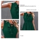 thumbnail image 5 of Vestido Corto De Gasa Con Volantes ANGGREK Sin Mangas Cuello En V, 5 of 6