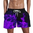 thumbnail image 2 of DPTALR Pantalon de Plage Décontracté pour Homme Flame Printing Special, 2 of 5
