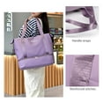 thumbnail image 2 of Travel Duffel Bag with Bottom Shoe Compartment Weekender Toiletry Bag Carry On Tote Overnight Bag, 2 of 8