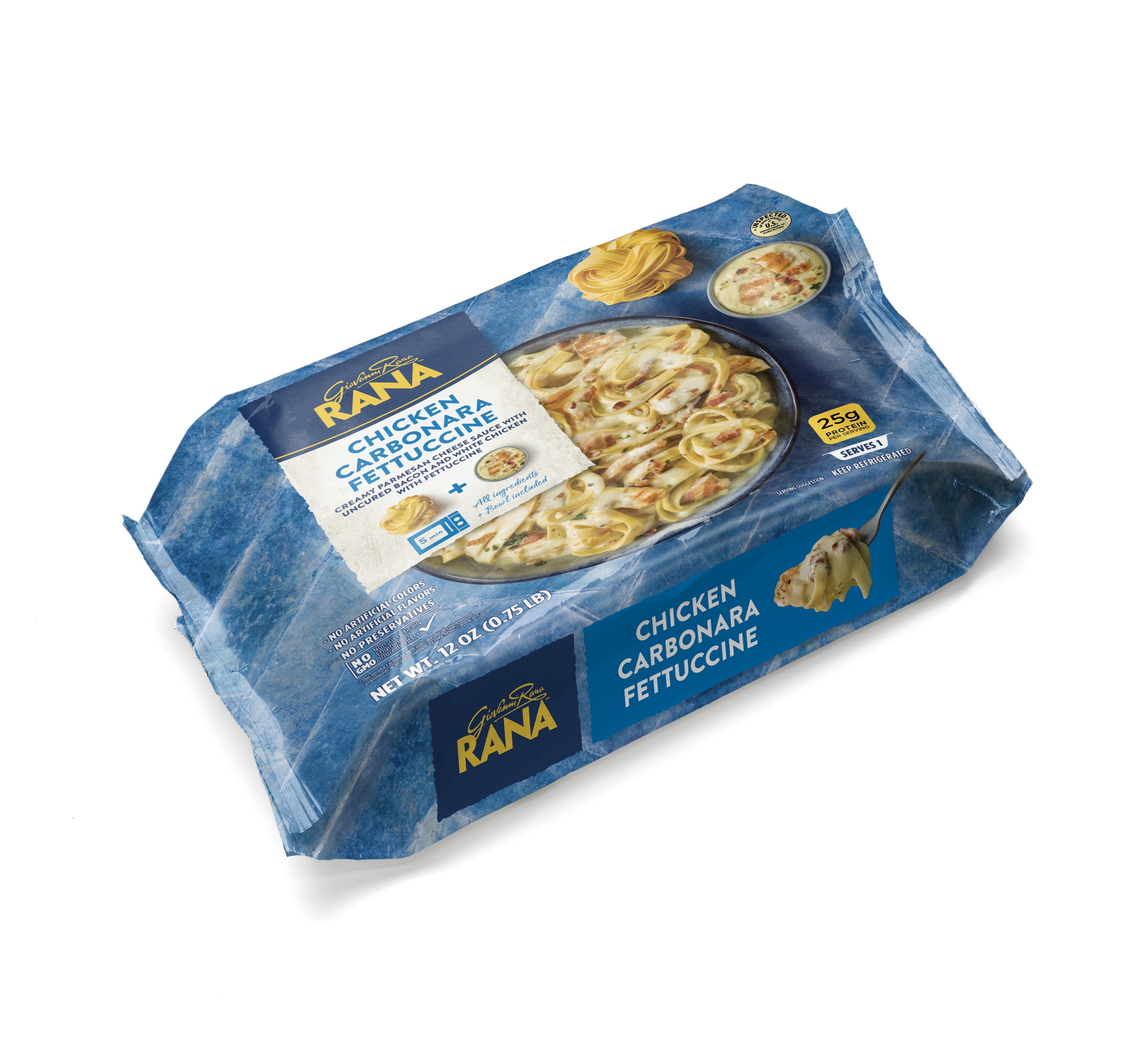 Giovanni Rana Fettuccine Chicken Carbonara 12oz (Fresh), Refrigerated, See Packaging for Allergens