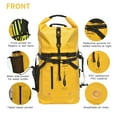 thumbnail image 4 of AFISHTOUR 35L Waterproof PVC Roll-Top Backpack for Cycling, Motorcycling & Outdoor Adventures - Yellow, 4 of 7