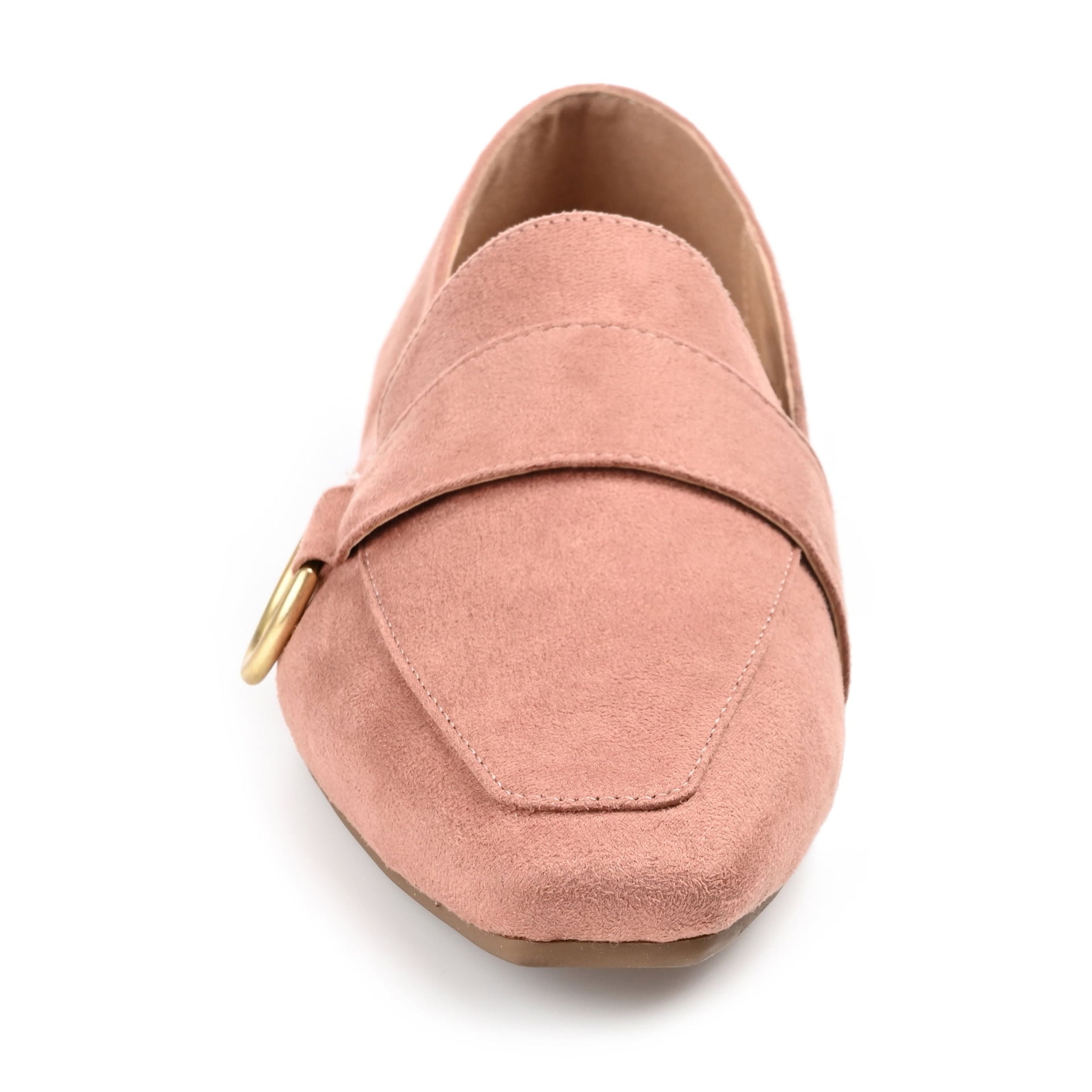 Journee Womens Benntly Slip On Square Toe Loafer Flats