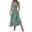 Light Green*, variant on RUTAYY Women's Dress Casual Solid Color V-Neck Ruffles Flowy Summer Boho Maxi Dress Daily Wear Classic Stylish Mesh Dresses