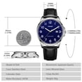 thumbnail image 4 of Watch for Men Minimalist Ultra Thin Wrist Watch Waterproof Quartz Analog Watch with Leather Strap -Gift for Men, 4 of 7