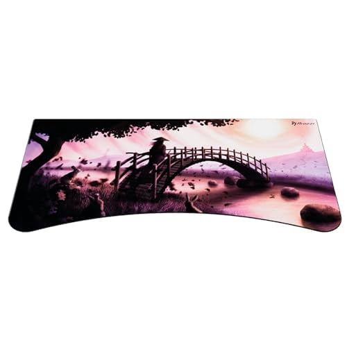 Arozzi Arena Gaming Desk Mat, Full Surface Custom Desk Pad, Interchangeable, Water Resistant & Washable Computer Desk Mouse Pad with Stitched Edges (D015)